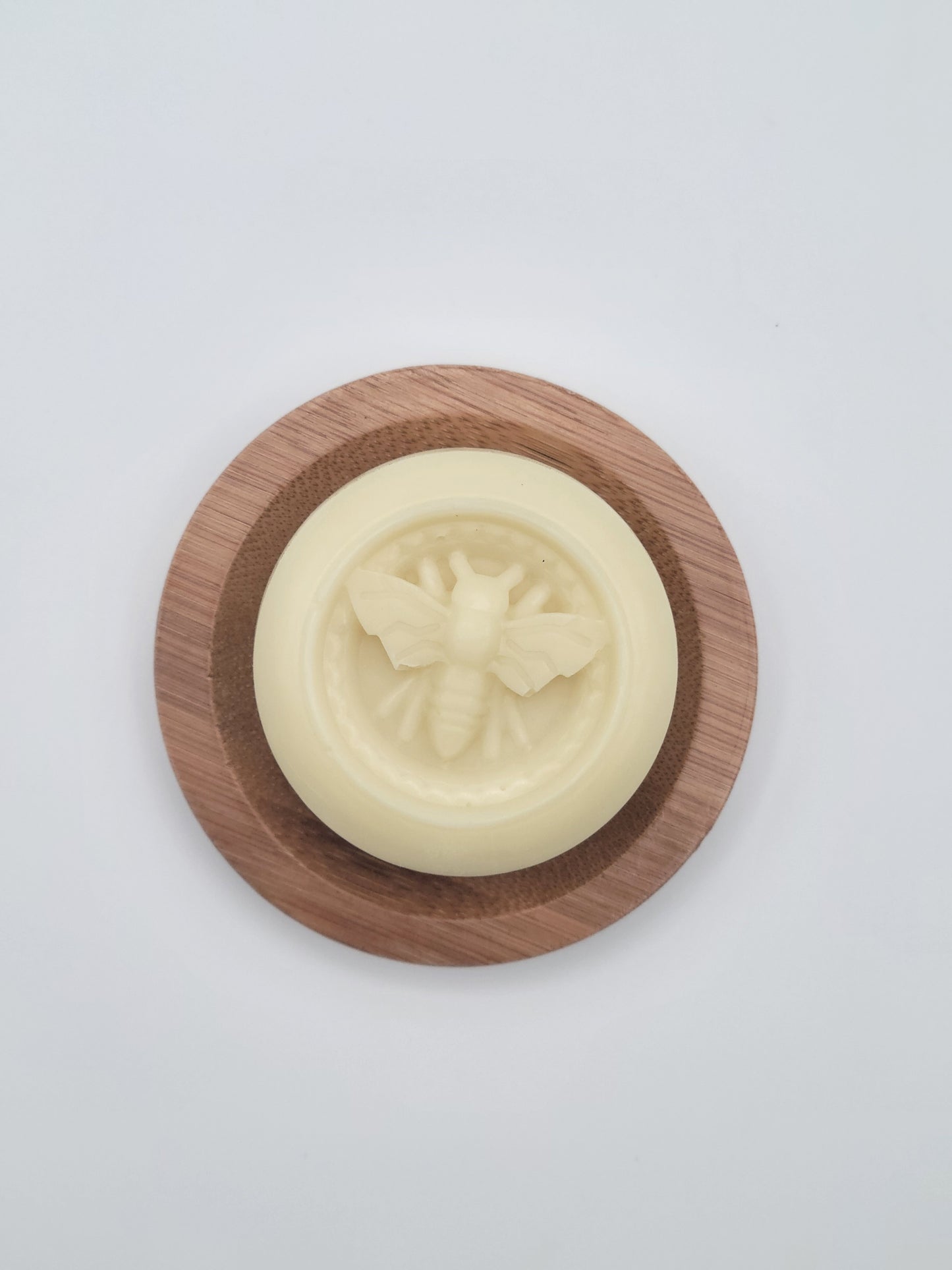 Bamboo Guest Soap Dish round drainage