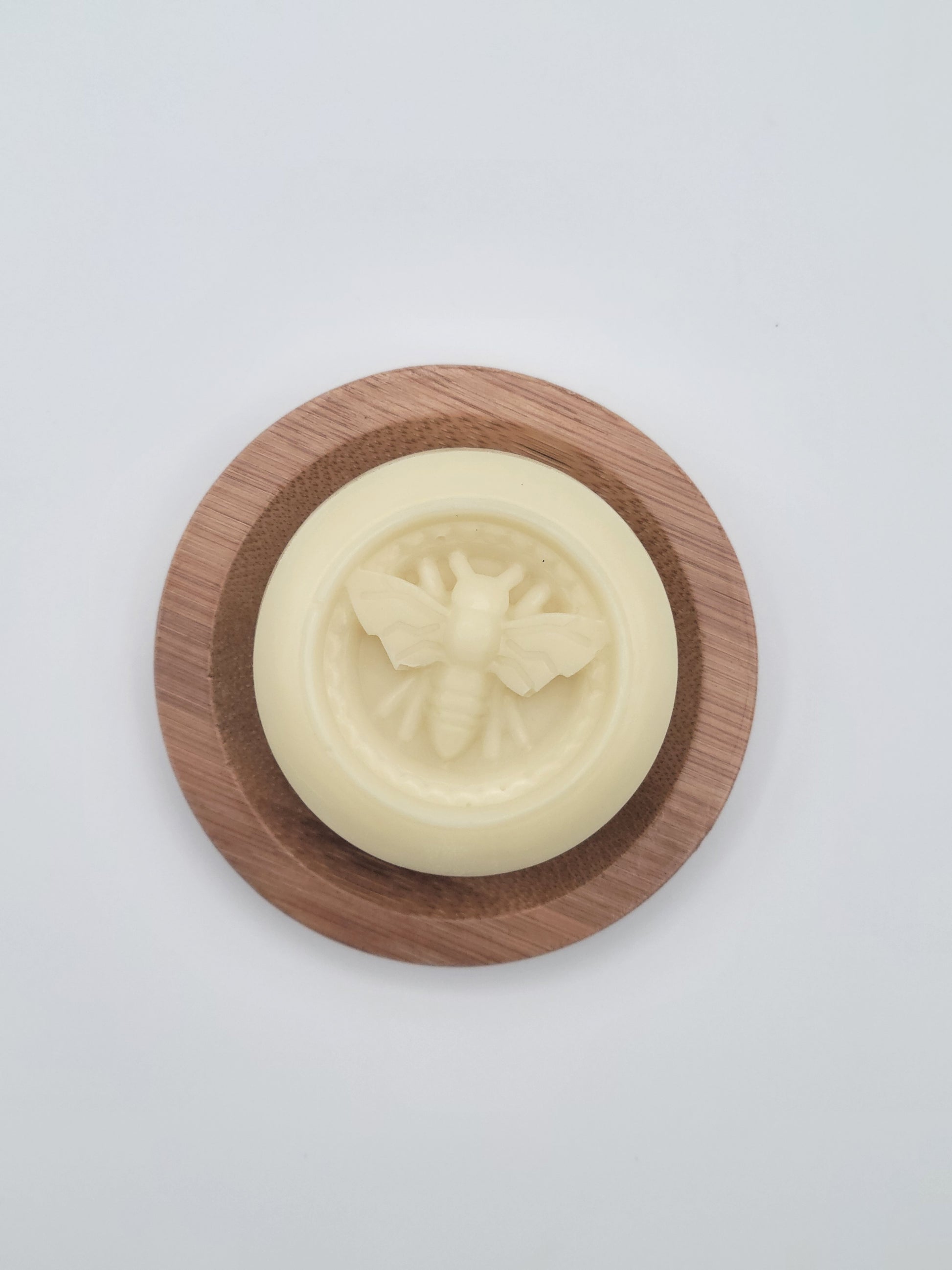 Bamboo Guest Soap Dish round drainage