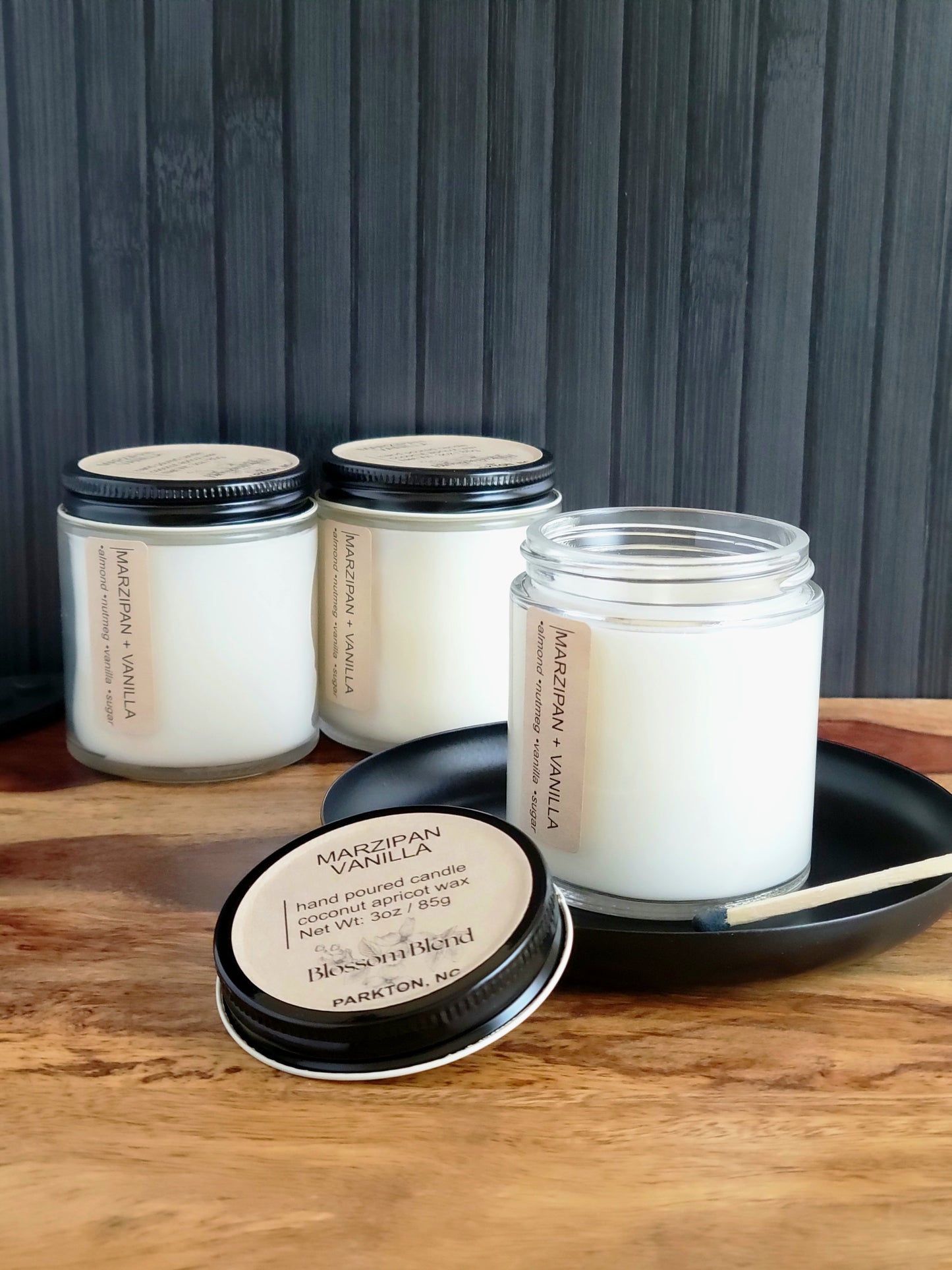 Marzipan Vanilla Coconut Apricot Wax Candle